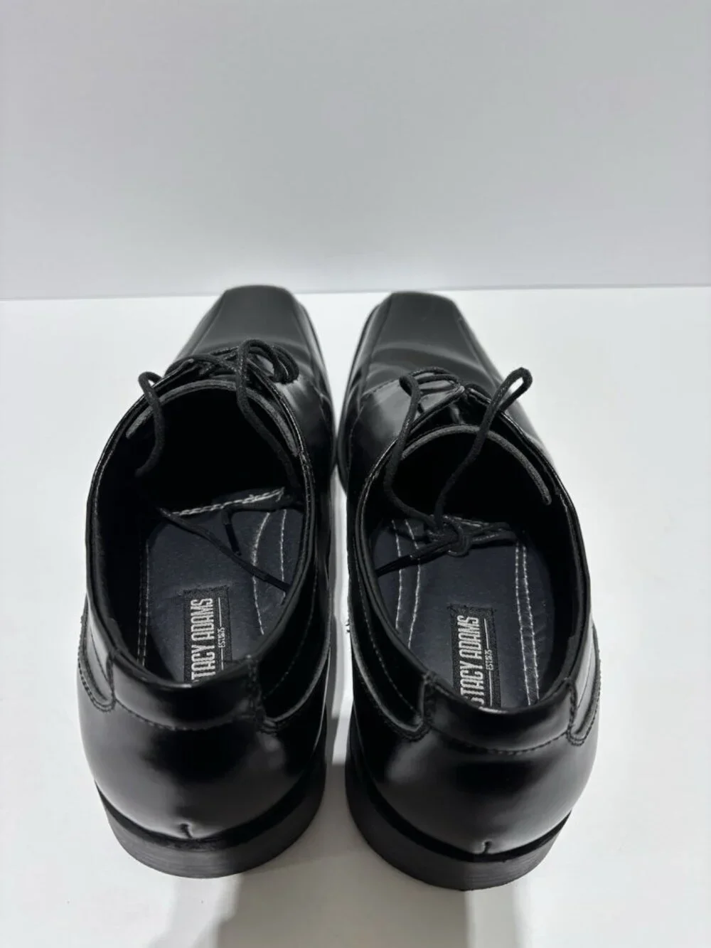 Stacy Adams Men’s Canton Black Leather Oxford, Size 10 Wide